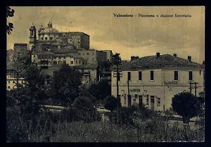 cartolina VALMONTONE panorama e stazione ferroviaria - Foto 1 di 2