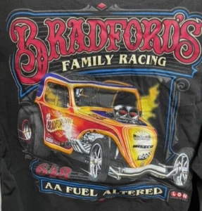 VRHTF NHRA VINTAGE VERY COOL BRADFORD FAMILY RACING FUEL ALTERED" T SHIRT 3XL - Picture 1 of 6