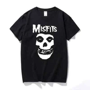 2025 Moda Nuovo Uomo Hip-Hop Punk Teschio Misfits Marca Cotone Manica Corta - Foto 1 di 32