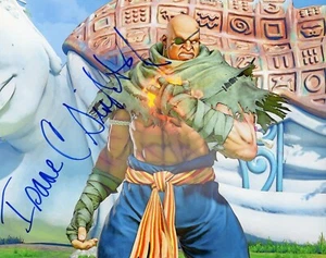 STREET FIGHTER IV -Sagat"" 8x10 Foto Auténtica Firmada a Mano "ISAAC C SINGLETON JR - Imagen 1 de 1