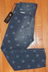 ROCK & REPUBLIC STARLIGHT HAMBURG DENIM CROPPED JEANS/CAPRI sz 8 NEW AUTHENTIC - Picture 1 of 2