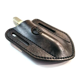 Cuchillo de hoja plegable de cuero funda tus iniciales cuchillos de bolsillo gratis mano izquierda - Imagen 1 de 7