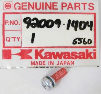 1 Nuevo de Lote Antiguo Kawasaki 1985-2006 Kawasaki ZL900 ZX600 ZX900 ZR1100 Tornillo OEM 92009-1404 Foto 1 de 3