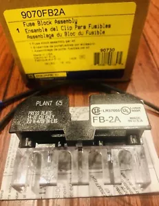 Square D 9070FB2A Fuse Block Assembly, 2-Pole, 600V FNOB - Picture 1 of 3