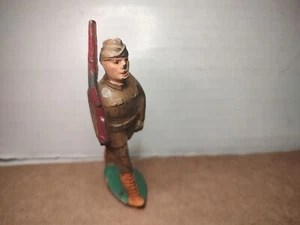 Manoil Campaign Hat Marching Toy Soldier - Picture 1 of 4