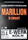 MARILLION - 1996 - Plakat - In Concert - Made Again Tour - Poster - Köln