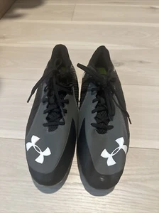 Under Armour Nitro Clutchfit Mens Black White Football Cleats Size 12 - Picture 1 of 5