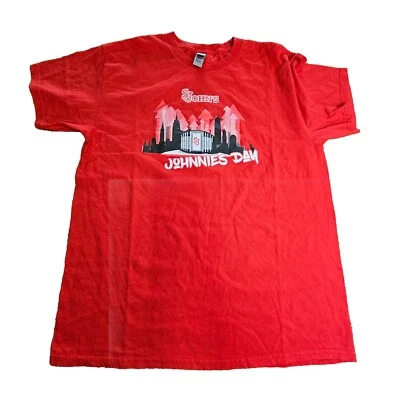 St. Johns Johnnies Day Mens Graphic T-Shirt Large Red Storm O6a - Image 1 of 4