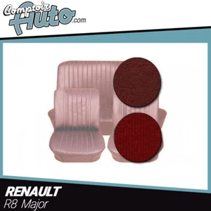 Garnitures sièges avant et banquette arrière velours rouge Renault R8 Gordini - Imagen 1 de 2