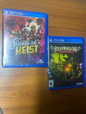 Steamworld Dig+Heist Playstation PS Vita Games Lot New SEALED - Image 1 of 2