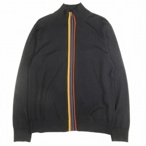 19AW Paul Smith Artist Stripe Zip Up Cardigan Long Sleeve Knit Sweater High Used - Picture 1 of 9