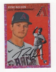 2023 Topps Chrome Platinum TOILE CREAM FUCHSIA REFRACTOR 61/100 Ryne Nelson - Bild 1 von 2