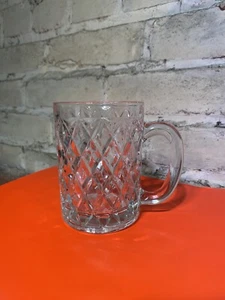 Paul Sebastian Mugs 12 Oz. Diamond Crisscross Crystal France Set of 4 - Picture 1 of 3