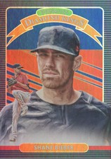 2020 Donruss Baseball Holo Blue Parallel #18 Shane Bieber DK
