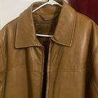 mens lambskin leather jacket new large