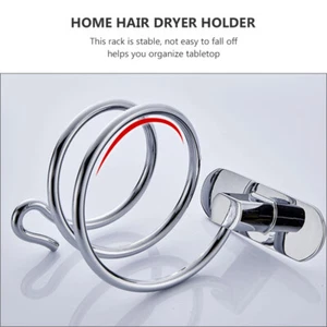Hair Dryer Stand Bath Holder Wall Hair Care Tools Holder Blow Dryer Shelf - Picture 1 of 12