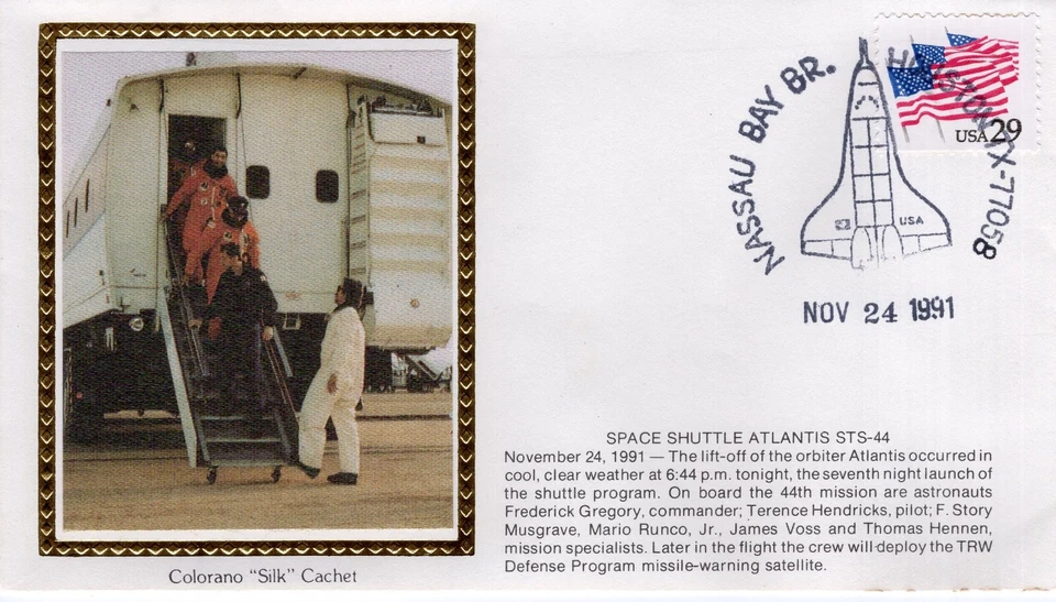 LAUNCH OF THE ATLANTIS STS-44 - HOUSTON, TX  1991  FDC17981 - Image 1 of 1