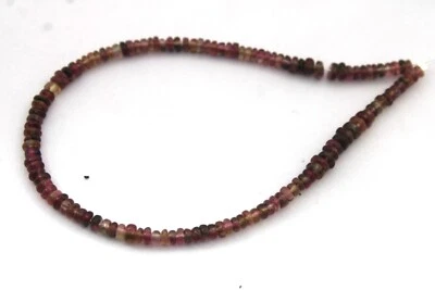 8 inch Bio Tourmaline tourmaline rondelle Bead, Natural Tourmaline Rondelle - Image 1 of 4