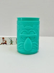 SpongeBob SquarePants Squidward Tiki Cup con adesivi 2023 Burger King pasto bambini - Foto 1 di 9