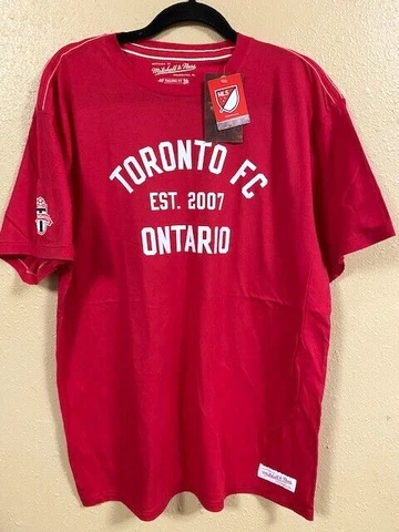 Mitchell & Ness MLS Toronto FC Red Cotton T-shirt - Men's XL - NEW with tags Cover
