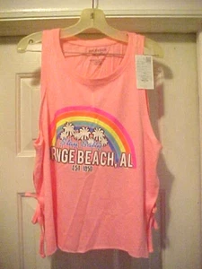 Ärmelloses Top Damen Größe S rosa Regenbogen-Design von Southern Spirit Seiten zum Binden - Bild 1 von 7