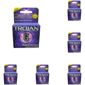 6 X Trojan Premium Latex Condoms,GSpot, 3pk Expires 6-01-2025 (18 Total!) - Picture 1 of 3