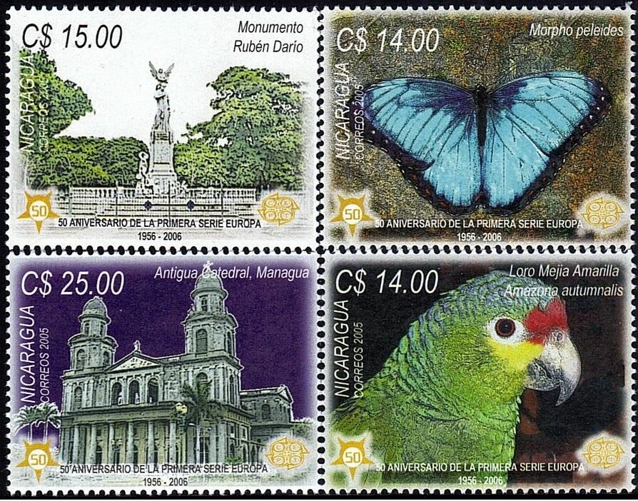 Nicaragua 2006 ☀ Europa CEPT / Fauna / Architecture set  ☀ MNH** - Image 1 of 1