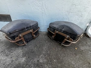 Vintage Shoei Saddlebags Classic Motorcycle Hard Bags - Picture 1 of 15