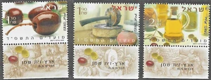 (folder) ISRAEL - 2003 MNH OLIVE OIL.  SCOTT 1536-38 - Picture 1 of 1