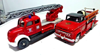 Corgi Fire Heroes Diecast Truck Lot of 2: GMC Truck & Magirus-Deutz Pre-Owned - Image 1 of 4