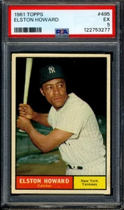 1961 Topps #495 Elston Howard PSA 5 EX *New York Yankees* - Picture 1 of 2