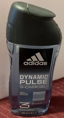 Adidas 3 in 1 Body Wash Hair Face Shower Gel Dynamic Pulse, 8.4 fl oz New - Image 1 of 4