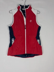 Peter Millar Weste Damen Small Color Block Full Zip Performance Golf Logo - Bild 1 von 9