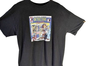 Vintage Alstyle Hard Core Detective Stories Graphic T Shirt Black Mens 2XL T C - Picture 1 of 17