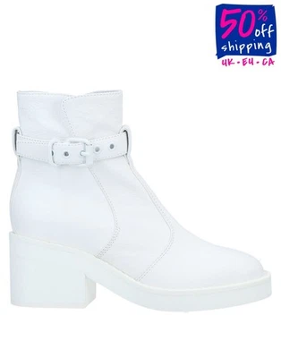 RRP€720 MM6 MAISON MARGIELA Leather Ankle Boots US6 UK3 EU36 Made in Italy - Image 1 of 4