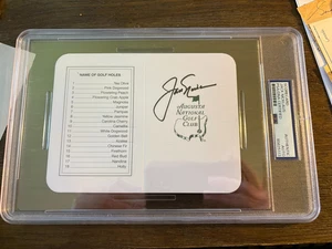 Jack Nicklaus Golf Legend Masters signed autographed scorecard PSA Augusta AUTO - Picture 1 of 1