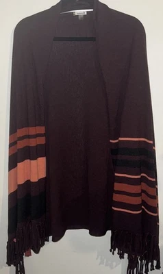 Smartwool Mujeres Talla S/M Sombra Pino Bufanda Envolvente Suéter Woodsmoke Foto 1 de 4