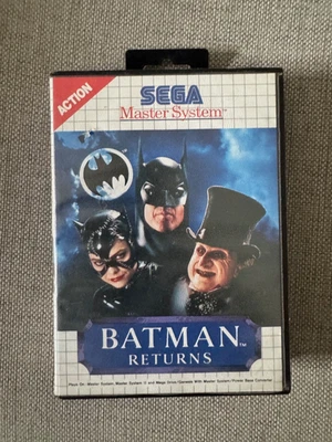 Master System BATMAN RETURNS Boxed & Complete Sega PAL REGION FREE (Works in US) - Image 1 of 3