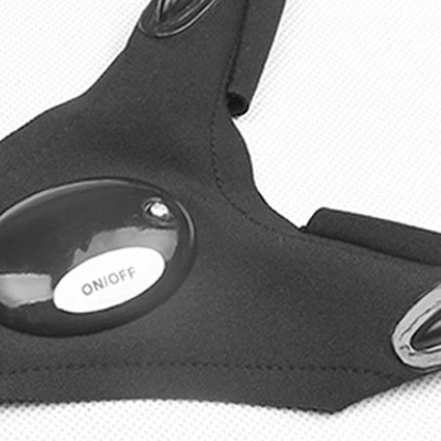 Flashlight Half Finger 2 PCS LED Luminous Fishing Liberating Hands - image 1 of 4