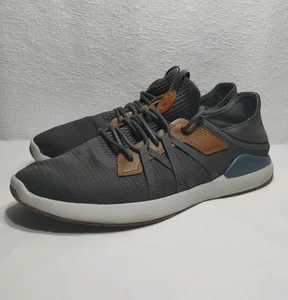 Olukai Mio Li Shoes Men's Size M 11 Gray Tan Comfort Low Top Sneakers Lace Up - Picture 1 of 23