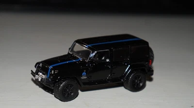 Black 2012 Jeep Wrangler Unlimited Diecast Model Toy 1/64 Diorama Greenlight - image 1 of 3