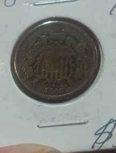 1868 2 Cent Stück. Bessere Details! SCHÖN! - Bild 1 von 2