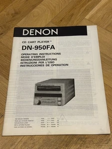 Bedienungsanleitung für DENON CD CART PLAYER DN-950FA - Bild 1 von 3