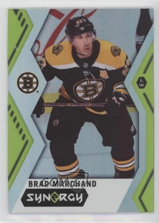 2017-18 Upper Deck Synergy Green Brad Marchand #6 - Image 1 of 2