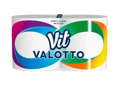 2 ROTOLONI DI CARTA BOBINE ROTOLONE ASCIUGATUTTO VIT VALOTTO PROFESSIONALE RESIS - Immagine 1 di 3