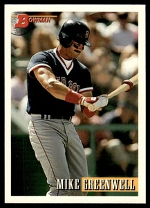 1993 Bowman Mike Greenwell Boston Red Sox #607 - Picture 1 of 2