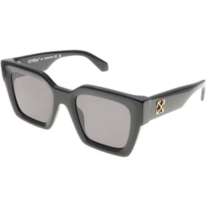 Gafas de sol Off-White JACKSON OERI13 1007 negras/doradas cuadradas de gran tamaño NUEVAS - Imagen 1 de 7