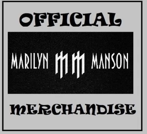 official MARILYN MANSON merchandise SEW ON PATCH - Picture 1 of 4