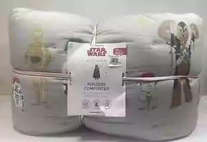 Pottery Barn Kids Star Wars Holiday Tröster grau Full Queen FQ Weihnachten - Bild 1 von 1