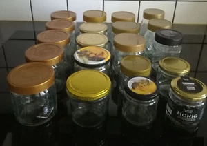 Honig Glas verschiedene 20 Gläser mit Schraubdeckel - Bild 1 von 7